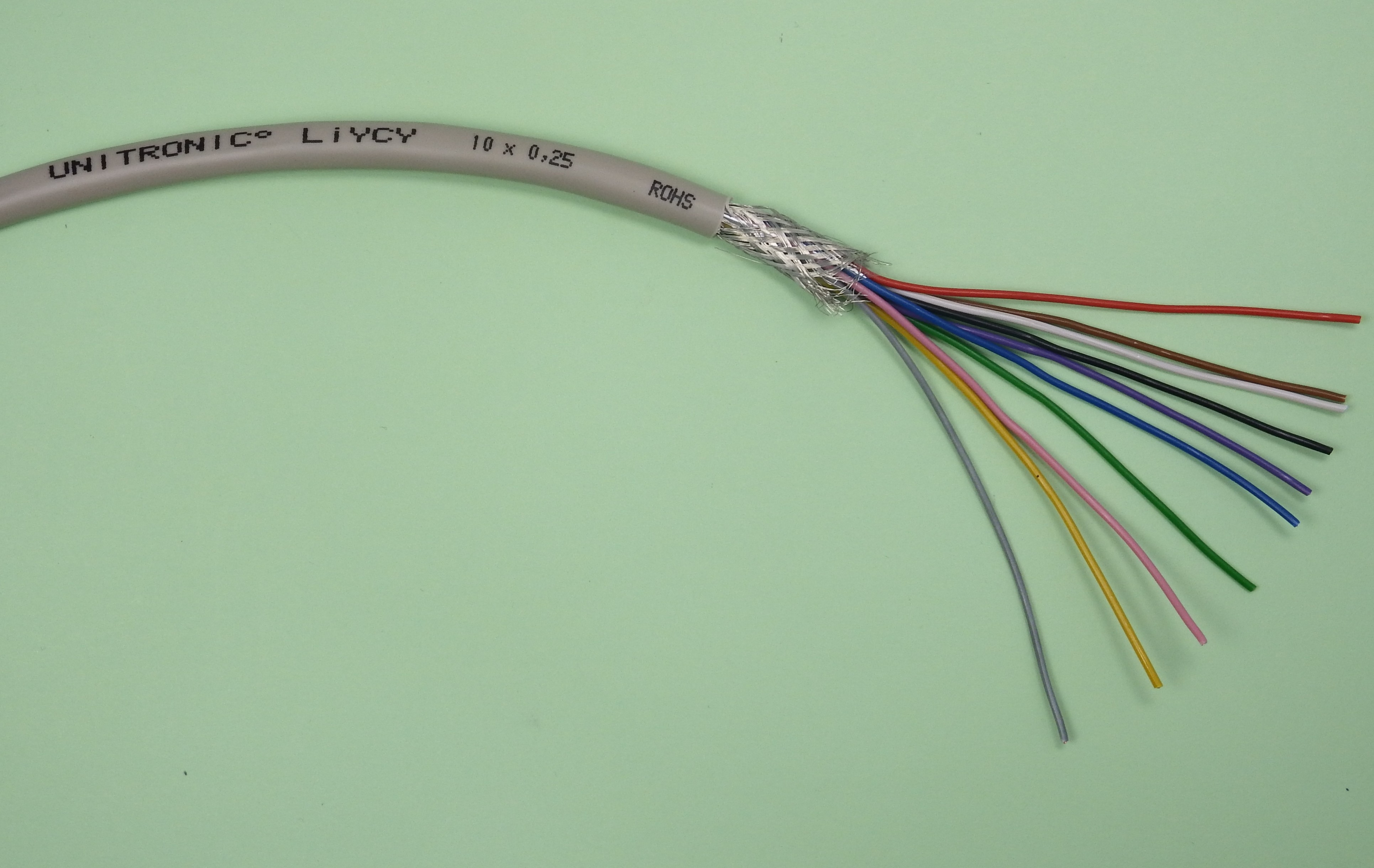 Litze Leitung Kabel 5mtr 1m=1,10€ Steuerleitung 10x0,14 LIYCY